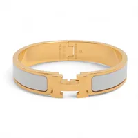 エルメス クリックHバングル ファン GP バングル ゴールド×グリーン