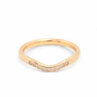 ティファニー カーブドバンド 9P ダイヤ 750(PG)