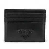 PRADA プラダ サフィアーノレザー マネークリップ ブラック すぐ届く】 PRADA プラダ サフィアーノ 財布 マネークリップ (PRADA
