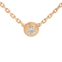 カルティエ ダムール XS ダイヤ ネックレス 750(PG) Aランクの買取