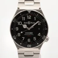 ベル&ロス SS QZ 黒文字盤