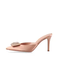 ジャンヴィトロッシ サテン ミュール 36 ベージュ