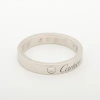 カルティエ ウェディング 1P ダイヤ Pt950 48