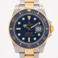 ロレックス サブマリーナーデイト 116613LB SS×YG AT 青文字盤