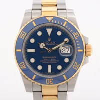 ロレックス サブマリーナーデイト 116613LB SS×YG AT 青文字盤