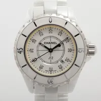 シャネル J12 H1628 CE×SS QZ 白文字盤