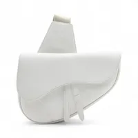 ディオール サドル レザー ボディバッグ ホワイト