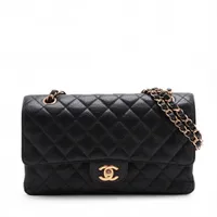 シャネル マトラッセ25 キャビアスキン ダブルフラップ ダブルチェーン