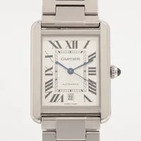 カルティエ タンクソロXL W5200028 SS AT シルバー文字盤