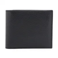 ヴァレクストラ レザー 二つ折り財布 ブラック