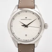 ハミルトン ジャズマスター H32231810 SS×革 QZ シルバー文字盤