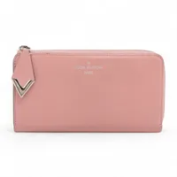 ヴィトン トリヨン ポルトフォイユコメット M63103 ラウンドジップウォレット マグノリア×グレー