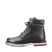 モンクレール レザー ショートブーツ 43 ブラック