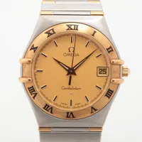 オメガ コンステレーション 1212.10 SS×YG AT シャンパン文字盤
