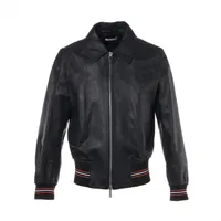ディオールオム ラム レザージャケット 17AW 50 ブラック