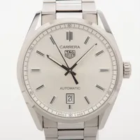 タグホイヤー カレラ キャリバー5 SS AT シルバー文字盤