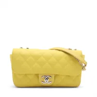 シャネル ココレイン ラバー イエロー シルバー金具