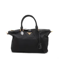 プラダ テスート ナイロン 2WAYハンドバッグ ブラック