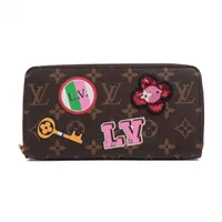 ヴィトン モノグラム LVストーリーズ ジッピーウォレット M63392 ラウンドジップウォレット ブラウン