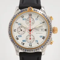 ロンジン リンドバーグ SS×革 AT シルバー文字盤