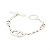 エルメス シェーヌダンクル ファランドール 925 ブレスレット SH シルバー