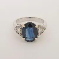 ノンブランド サファイア ダイヤ K18WG