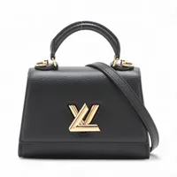 ヴィトン LVロゴ ツイストワンハンドルBB M59091 ブラック