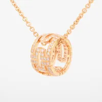 ブルガリ パレンテシ オープンワーク ダイヤ 750(PG)