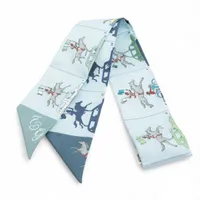 エルメス カレ90 Colliers de chiens コリエドシアン シルク スカーフ