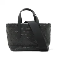 ジミーチュウ クロコ型押し 2WAYビジネスバッグ ネイビー ABランクの