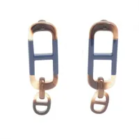 エルメス アマール バッファローホーン ピアス(両耳用)