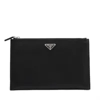 プラダ サフィアーノ レザー マネークリップ ブラック ABランクの