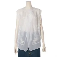 サカイ コットン ノースリーブニット 22年 2 ホワイト