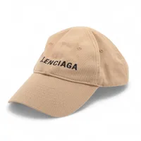 バレンシアガ ロゴ 590758 コットン キャップ L ブラウン