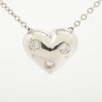 ティファニー ドッツ ハート ダイヤ Pt950