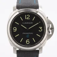 パネライ ルミノールベースロゴ PAM00774 SS×ナイロン トゥールビヨン 黒文字盤