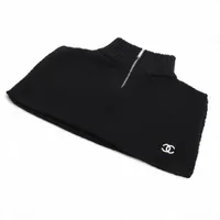 シャネル ココマーク AAB340 カシミヤ ネックウォーマー ブラック