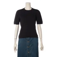 フェンディ ズッカ ウール 半袖ニット 22年 42 ブラウン