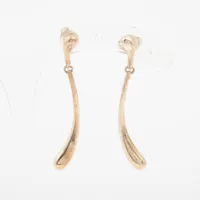 ティファニー ティアドロップ クリスタル ピアス 750(YG) ABランクの