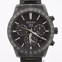 セイコー アストロン GPS SBXC037 TI×CE ソーラー 黒文字盤