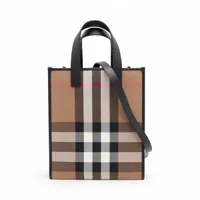 バーバリー ノバチェック キャンバス 2WAYトートバッグ ベージュ