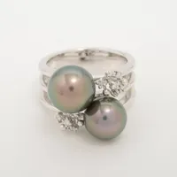 タサキ パール ダイヤ Pt900 約9.0mm～9.5mm