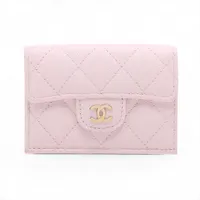 シャネル マトラッセ キャビアスキン フラグメントケース ブラック