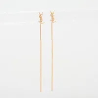 サンローラン オピウム GP ピアス(両耳用) シルバー