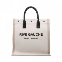 サンローランパリ リヴゴーシュ キャンバス トートバッグ ホワイト