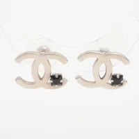 シャネル ココマーク GP×カラーストーン ピアス(両耳用) 99P シルバー