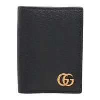 グッチ GGマーモント 428737 レザー カードケース ブラック