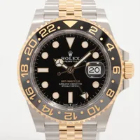 ロレックス GMTマスター Ⅱ 126713GRNR SS×YG AT 黒文字盤