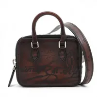 ベルルッティ アンジュール ナノ レザー 2WAYハンドバッグ ブラウン