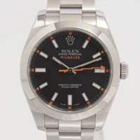 ロレックス ミルガウス 116400 SS AT 黒文字盤